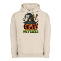 Pigment French Oak Howdy witches Urban Hoodie - NancyCooperArtShop