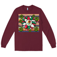 Burgundy sunflower mexican flag tumbler Long Sleeve Tee - JahusDesignShop