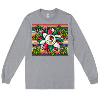 Heather Grey sunflower mexican flag tumbler Long Sleeve Tee - JahusDesignShop