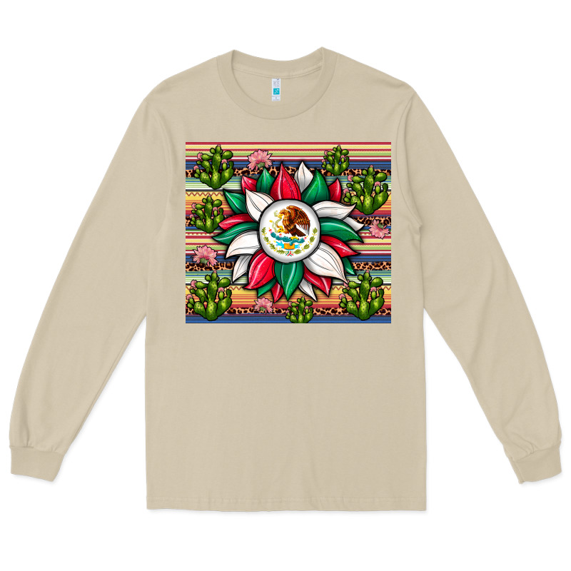 Sunflower Mexican Flag Tumbler Long Sleeve Tee by JahusDesignShop | Teevron