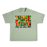 Oil Green juneteenth free ish since 1865 Urban Heavy Tee - HRA Design Shop