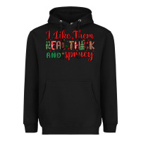 Black i like them real thick and sprucy Heavyweight Hoodie - MaliasSmallBusiness