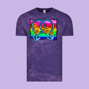 Lgbtq Gender Gay Symbol Vintage Tee Designed By Hra Design Shop