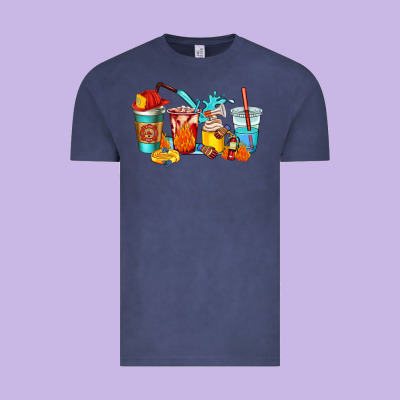 Firefighter Coffee Cups Vintage Tee Designed By Adodesignshop