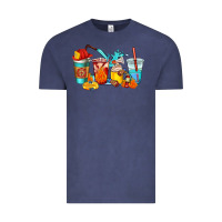 Vintage Denim firefighter coffee cups Vintage Tee - AdoDesignShop