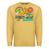 Antique Gold hello fourth grade Premium Sweatshirt - NancyCooperArtShop
