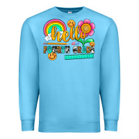 Ocean Blue hello fourth grade Premium Sweatshirt - NancyCooperArtShop