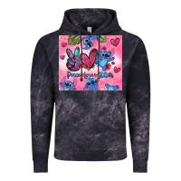 Cloud Black peace love stitch Vintage Hoodie - Zillion Design Studio