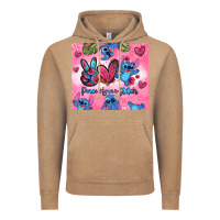 Vintage Coffee peace love stitch Vintage Hoodie - Zillion Design Studio