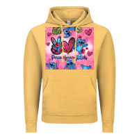 Vintage Mustard peace love stitch Vintage Hoodie - Zillion Design Studio