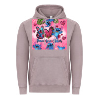 Vintage Zinc peace love stitch Vintage Hoodie - Zillion Design Studio