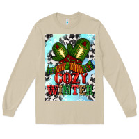 Mushroom cozy winter with gloves and scarf Long Sleeve Tee - AdoDesignShop