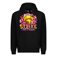 Black strike out cancer softball Premium Hoodie - Artiststas