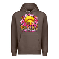 Coffee strike out cancer softball Premium Hoodie - Artiststas