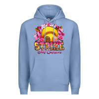 Colony Blue strike out cancer softball Premium Hoodie - Artiststas