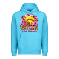 Ocean Blue strike out cancer softball Premium Hoodie - Artiststas