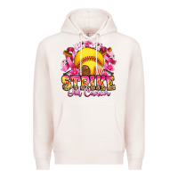 Pale Pink strike out cancer softball Premium Hoodie - Artiststas