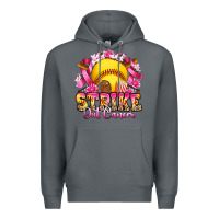 Rock strike out cancer softball Premium Hoodie - Artiststas