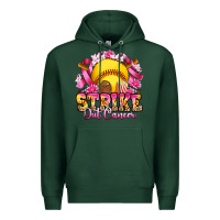 Sports Green strike out cancer softball Premium Hoodie - Artiststas