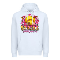 White strike out cancer softball Premium Hoodie - Artiststas