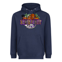 Navy small town big spirit basketball Heavyweight Hoodie - NancyCooperArtShop
