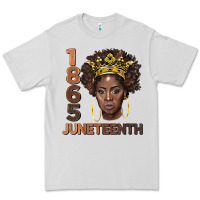 Dove Grey 1865 juneteenth black women Premium Tee - BarkalooDesign