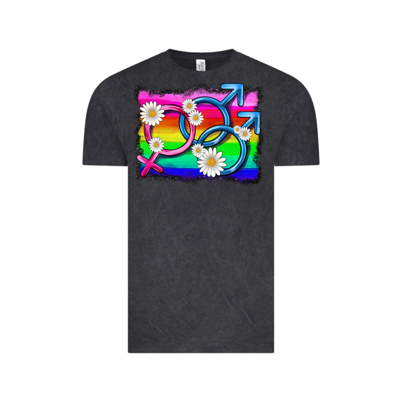 Lgbtq Gender Bisexuality Symbol Vintage Tee by HRA Design Shop | Teevron