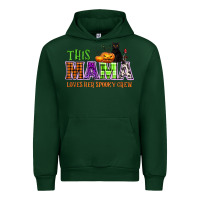 Forest Green This mama loves her spooky crew Urban Hoodie - NancyCooperArtShop