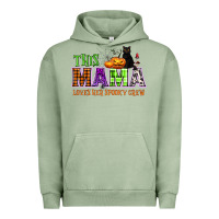 Pigment Oil Green This mama loves her spooky crew Urban Hoodie - NancyCooperArtShop
