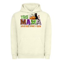 Pigment Pistachio This mama loves her spooky crew Urban Hoodie - NancyCooperArtShop