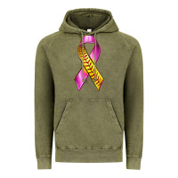 Vintage Olive Breast Cancer Ribbon Softball Vintage Hoodie - texasbilliewilder