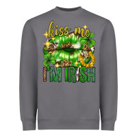 Storm Kiss me im irish st.patricks day lips st.patricks Heavyweight Sweatshirt - Neo Western