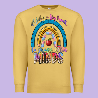 It Takes A Big Heart To Shape Little Premium Sweatshirt Designed By Nancycooperartshop