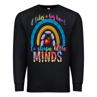 Black it takes a big heart to shape little Premium Sweatshirt - NancyCooperArtShop