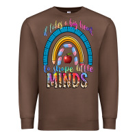 Chestnut it takes a big heart to shape little Premium Sweatshirt - NancyCooperArtShop