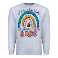 Heather Grey it takes a big heart to shape little Premium Sweatshirt - NancyCooperArtShop