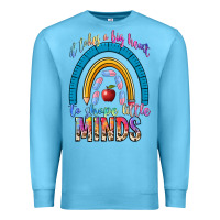 Ocean Blue it takes a big heart to shape little Premium Sweatshirt - NancyCooperArtShop