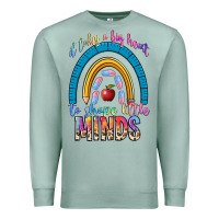 Seafoam it takes a big heart to shape little Premium Sweatshirt - NancyCooperArtShop