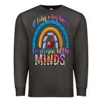 Smoke it takes a big heart to shape little Premium Sweatshirt - NancyCooperArtShop