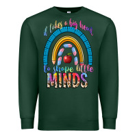 Sports Green it takes a big heart to shape little Premium Sweatshirt - NancyCooperArtShop