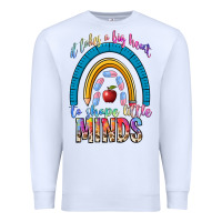 White it takes a big heart to shape little Premium Sweatshirt - NancyCooperArtShop