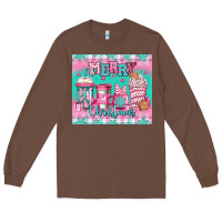 Chestnut merry Christmas pink coffee Long Sleeve Tee - Jasminsmagicworld