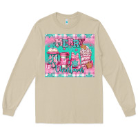 Mushroom merry Christmas pink coffee Long Sleeve Tee - Jasminsmagicworld