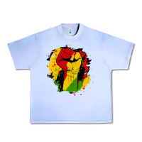 Grape Ice juneteenth fist Urban Heavy Tee - HRA Design Shop