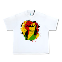 White juneteenth fist Urban Heavy Tee - HRA Design Shop