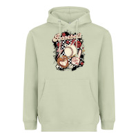 Matcha checkered retro baseball Heavyweight Hoodie - MaliasSmallBusiness