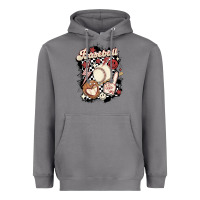 Checkered Retro Baseball Heavyweight Hoodie | Teevron
