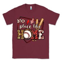 Burgundy no place like home baseball Classic Tee - Jasminsmagicworld