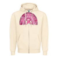 Sandshell breast cancer awareness rainbow Zipper Hoodie - Jasminsmagicworld