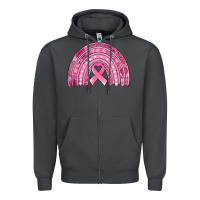 Smoke breast cancer awareness rainbow Zipper Hoodie - Jasminsmagicworld
